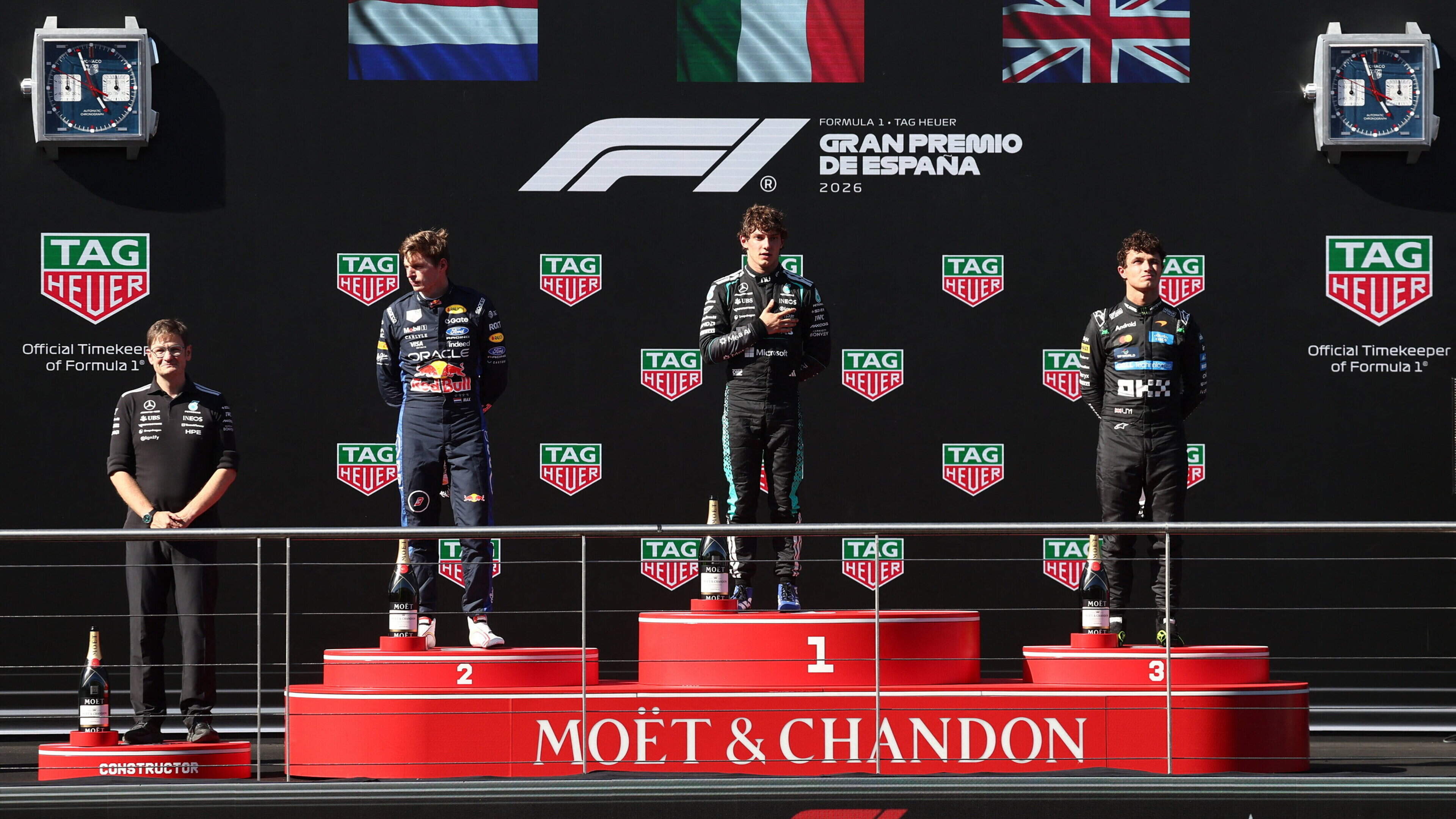 Kimi Antonelli extends championship lead with victory at Spanish Grand Prix